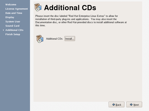 
	    Additional CDs screen.
	  