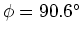 $\phi=90.6\rm ^{\circ}$