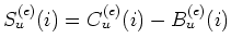$S_u^{(e)}(i) = C_u^{(e)}(i) - B_u^{(e)}(i)$