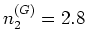 $n_2^{(G)}=2.8$