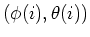 $(\phi(i),\theta(i))$