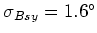 $\sigma_{Bsy} = 1.6\rm ^{\circ}$