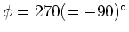 $\phi=270 (=-90)\rm ^{\circ}$