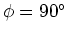 $\phi=90\rm ^{\circ}$